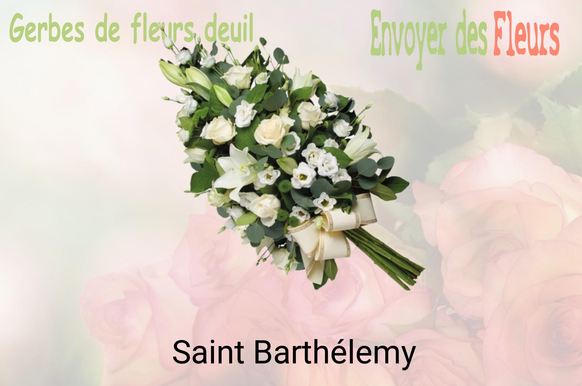 Gerbe de fleurs de deuil livrée à Saint-Barthélemy